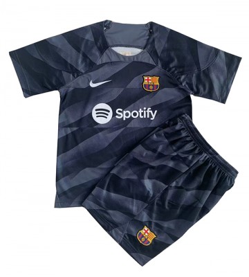 Barcelona Bramkarskie Koszulka Wyjazdowych Dziecięca 2023-24 Krótki Rękaw (+ Krótkie spodenki)